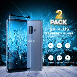 2-Pack Samsung Galaxy S9 Plus - Härdat glas- 9HSuper kvalitet 3D