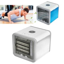 Mini Air Cooler Conditioner Portable 7LED Lights Desktop Fläkt