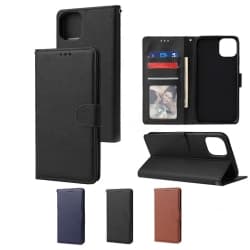 iPhone 12 Pro Max 6,7 Inch Plånboksfodral - 3 Färger svart