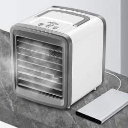 Bärbar kylfläkt Personlig luftkonditionering med LED-ljus