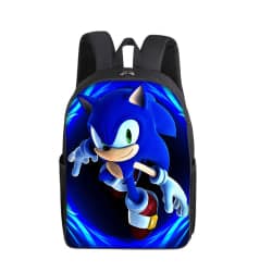 Cartoon The Hedgehog Sonic Double-Sided Backpack School Bag Gift D