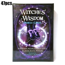 Witches Wisdom Oracle Cards A 47 Cards Tarot Card Deck Set