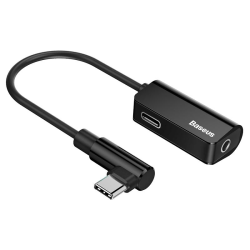 USB-C till 3.5mm / USB-C Audio Adapter Samsung/Andriod Mobiler Svart