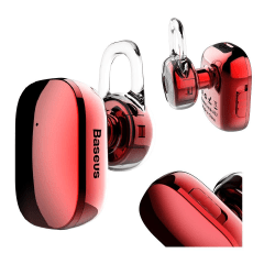 Baseus Encok Mini A02 Trådlös Bluetooth Hörlurar - Röd Röd