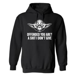 Yoda Offended You Are - Hoodie / Tröja - UNISEX Svart - M