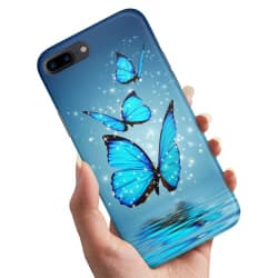 iPhone 7 Plus - Skal / Mobilskal Glittrande Fjärilar