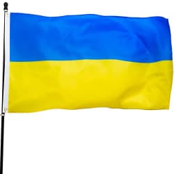 Flagga Ukraina polyester 90×150 cm Blå/Gul