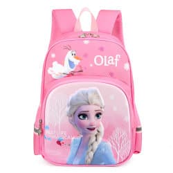 Disney Cartoon Backpack Elsa Axelväska Frozen School Bag pink