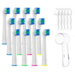 18-pack set kompatibla tandborsthuvuden med elektrisk tandborste White 18-Pack set