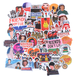 50st Stranger Things Skateboard Stickers Vinyl Laptop Bagage One Size