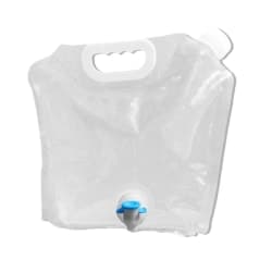 Bärbar vattenpåse i plast med hopfällbar behållare