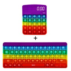 2 st Pop Its Keyboard Miniräknare Kombinationsset Set Fidget toys 01