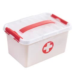 First Aid Kit Box Hemmedicin Förvaringsbox Plastpiller