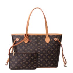 Ladies Handbag Fashion Shoulder Bag Wallet Coffee