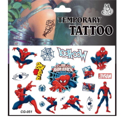 Spiderman tatueringar - 15st - Barn tatueringar - Avengers MultiColor CG-051