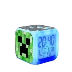 Minecraft färgskiftande väckarklocka LED-födelsedagspresent #1