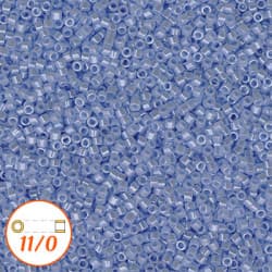 Miyuki Delica 11/0, opaque agate blue luster, 5g