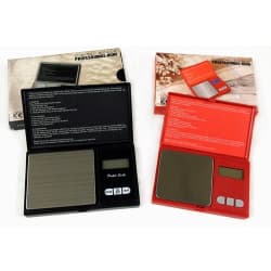 Pocketvågar/Fickvågar 500g/0.01g - Batteri ingår – Svart + Röd