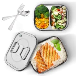 1600ML Bento Box Lunchbehållare i rostfritt stål