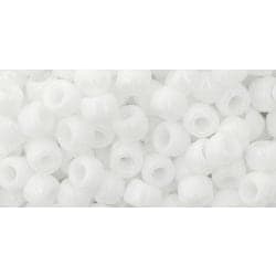 10gram Ca 180 st Toho 6/0 Opaque White  Japanska Seed Beads