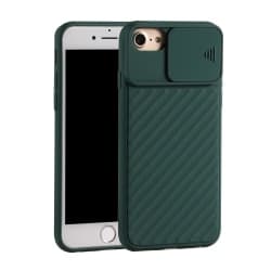 iPhone 6/6S/7/8/SE (2020/2022) - CamShield Skal - Mörk Grön DarkGreen Mörk Grön