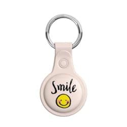SNEAKY Silikon Fodral Apple AirTag Med Nyckelring - Smile Smile