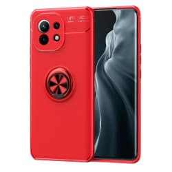 Xiaomi Mi 11 - Ring Skal - Röd Red Röd
