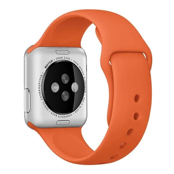 Apple Watch kompatibelt Armband Silikon ORANGE 38/40/41 mm Orange S