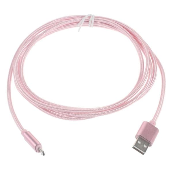 2M Micro USB-kabel - Rosa