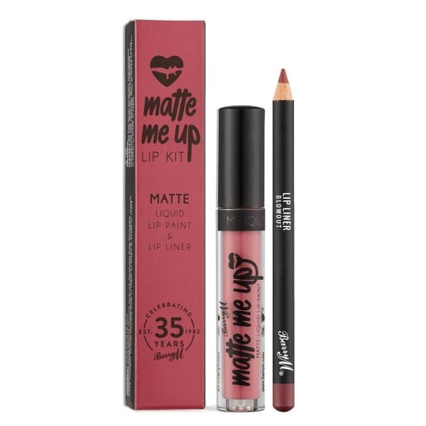 Barry M Veganfriendly Gloss Matte Me Up Lip Paint Kit-Blowout Plommon