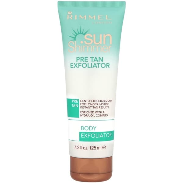 Rimmel Sun Shimmer Body Exfoliator Pre Tan exfolierar 150ml Brun