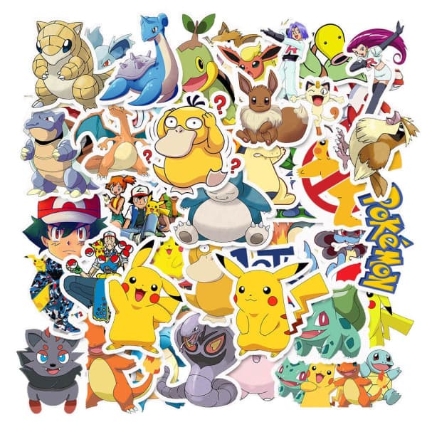 Pack med Klistermärken - Pokémon multifärg