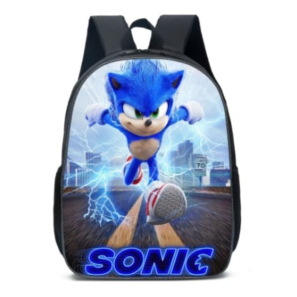 Sonic ryggsäck Stor skolfigur ryggsäck dubbel B