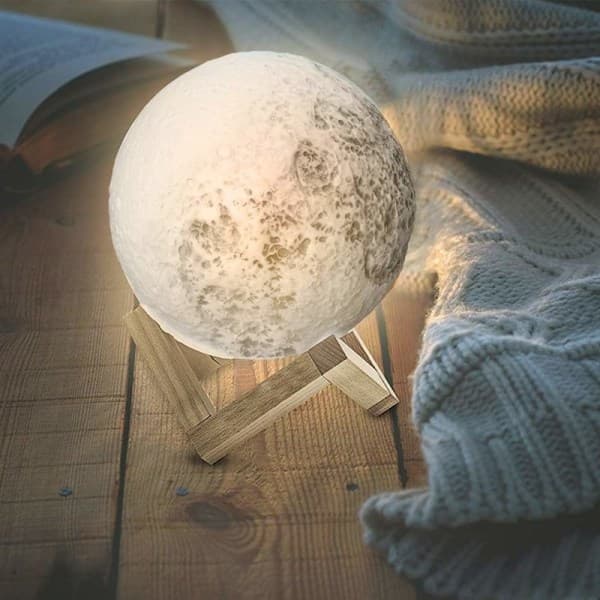 Lampa Måne - Moon Lamp 3D - Månlampa