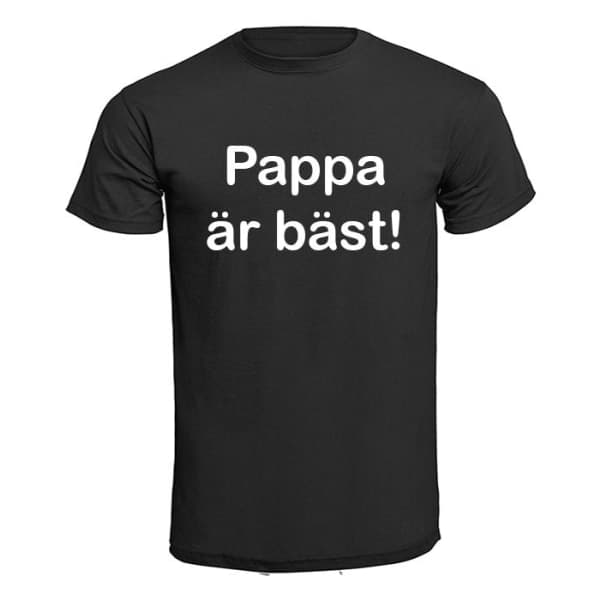 T-shirt - Pappa är bäst! 104cl, Blå
