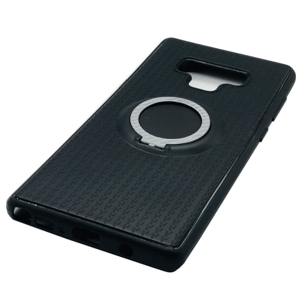 Silikonskal i Carbonfinish (Ringhållare) Samsung Galaxy Note 9 Blå