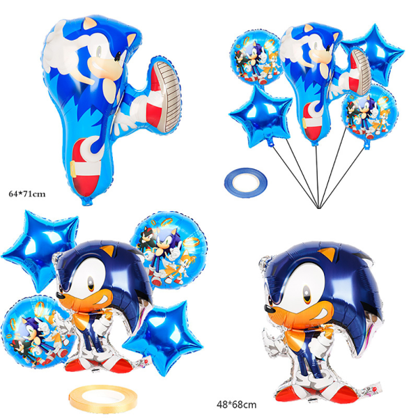 Set / Födelsedagsfest / Sonic Hedgehog Balloo Blue