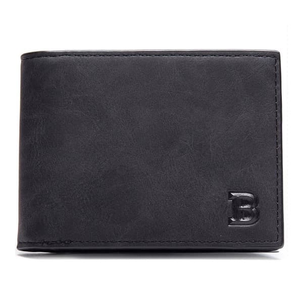 Mjuk smidig plånbok med myntfack – Svart Svart